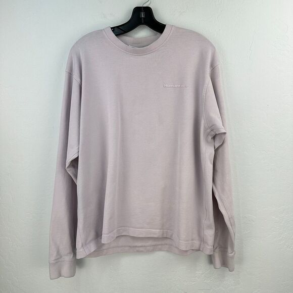 Adidas Humanrace Sweatshirt Mens M Purple 100% Cotton Pullover Pharrell Williams - Picture 1 of 12